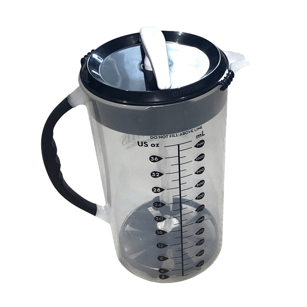 Dr. Brown's Baby Formula & Breastmilk Mixing Pitcher - 32 oz, Gray/Black